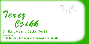 terez czikk business card